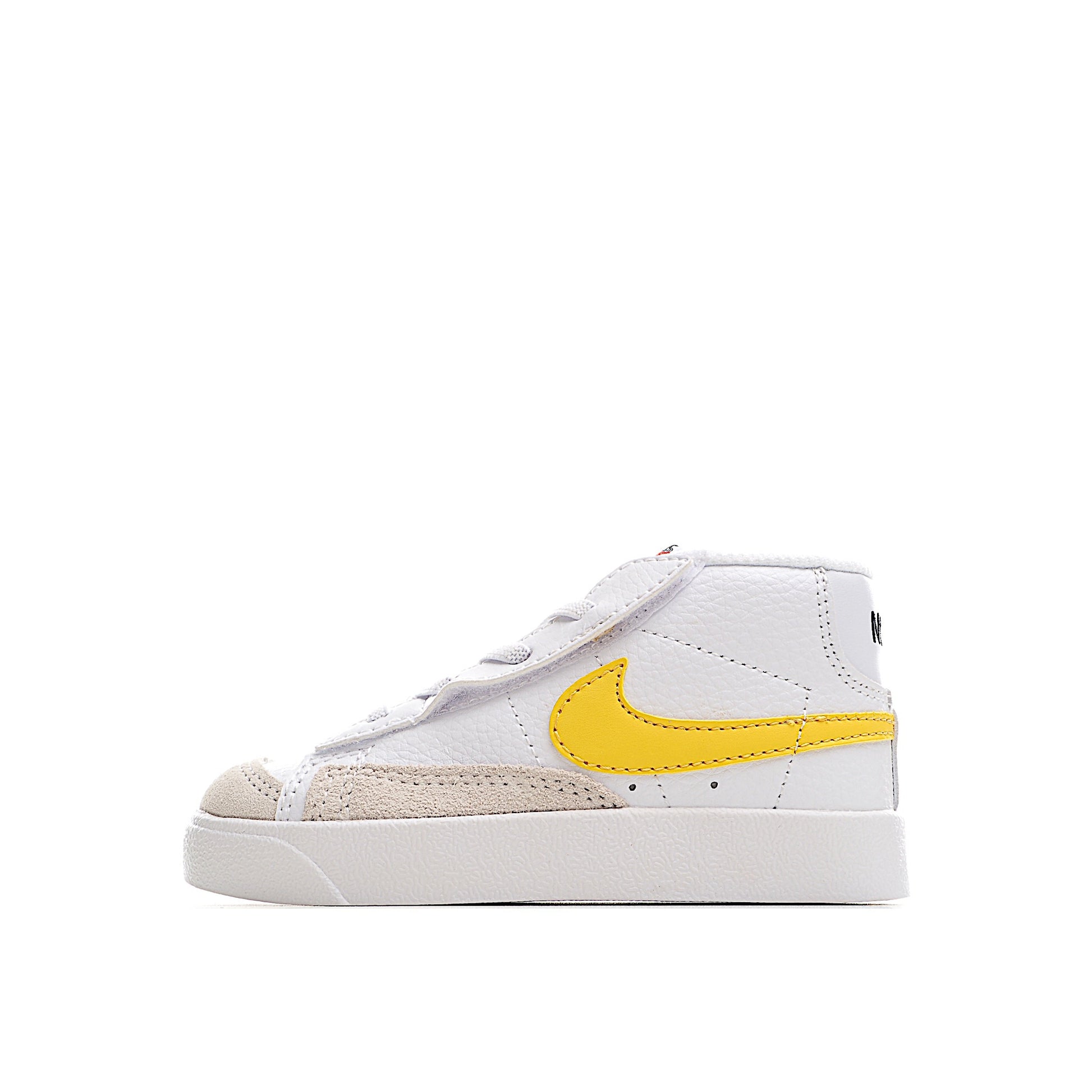 Trail Blazers high-top single dunk" white, yellow, dark brown"
