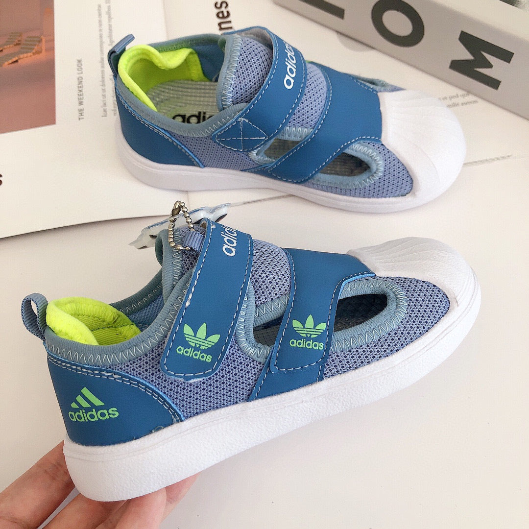 Adidas Baotou shell toe Bingdundun" light blue, darker blue"