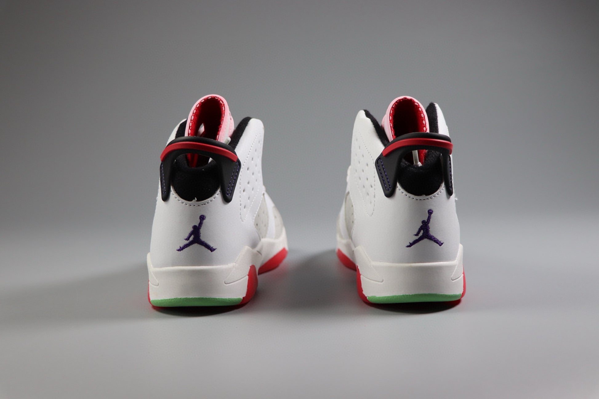 Joe 6 children's basketball shoes " white ,& red"