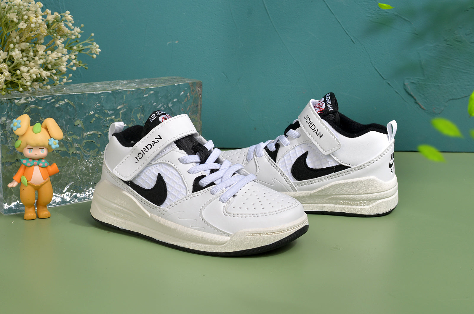 Nike Jordan 90 children's casual shoes" white, black"