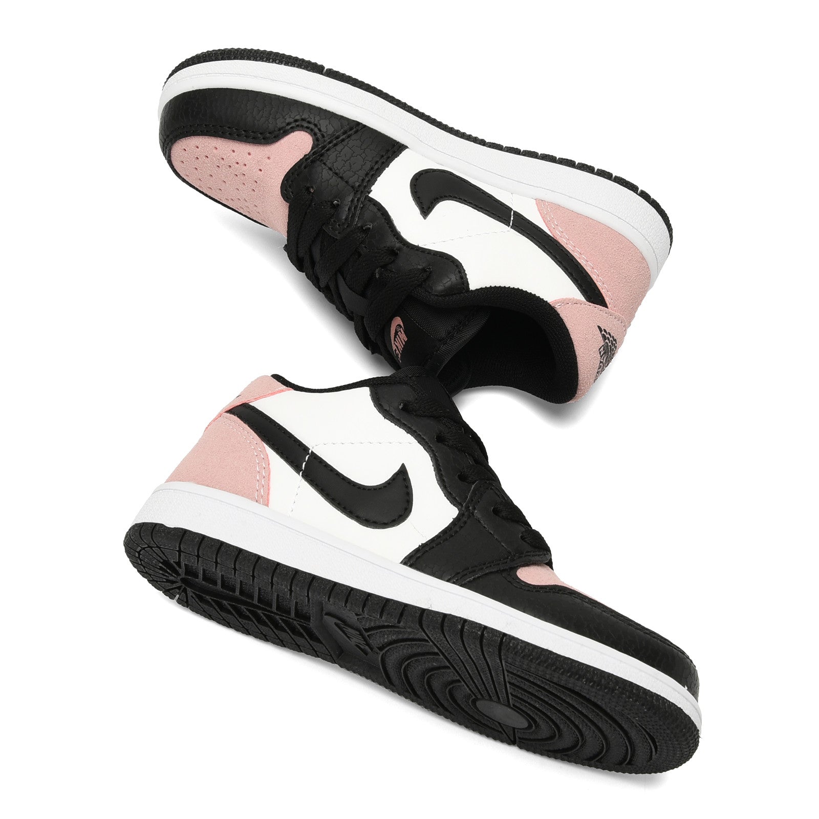 Qiaoyi low-top shoelaces" black, pink, white"