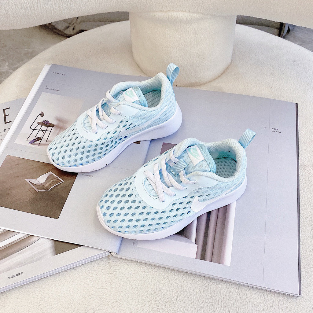 London Large Net Elastic Band Slip" light blue"