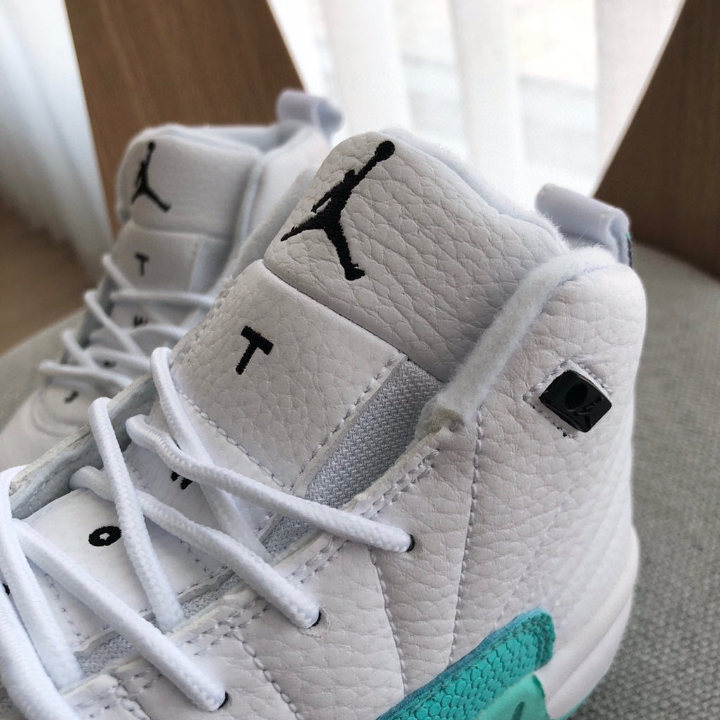 Joe 12 high quality children's shoe" white and turquoise"