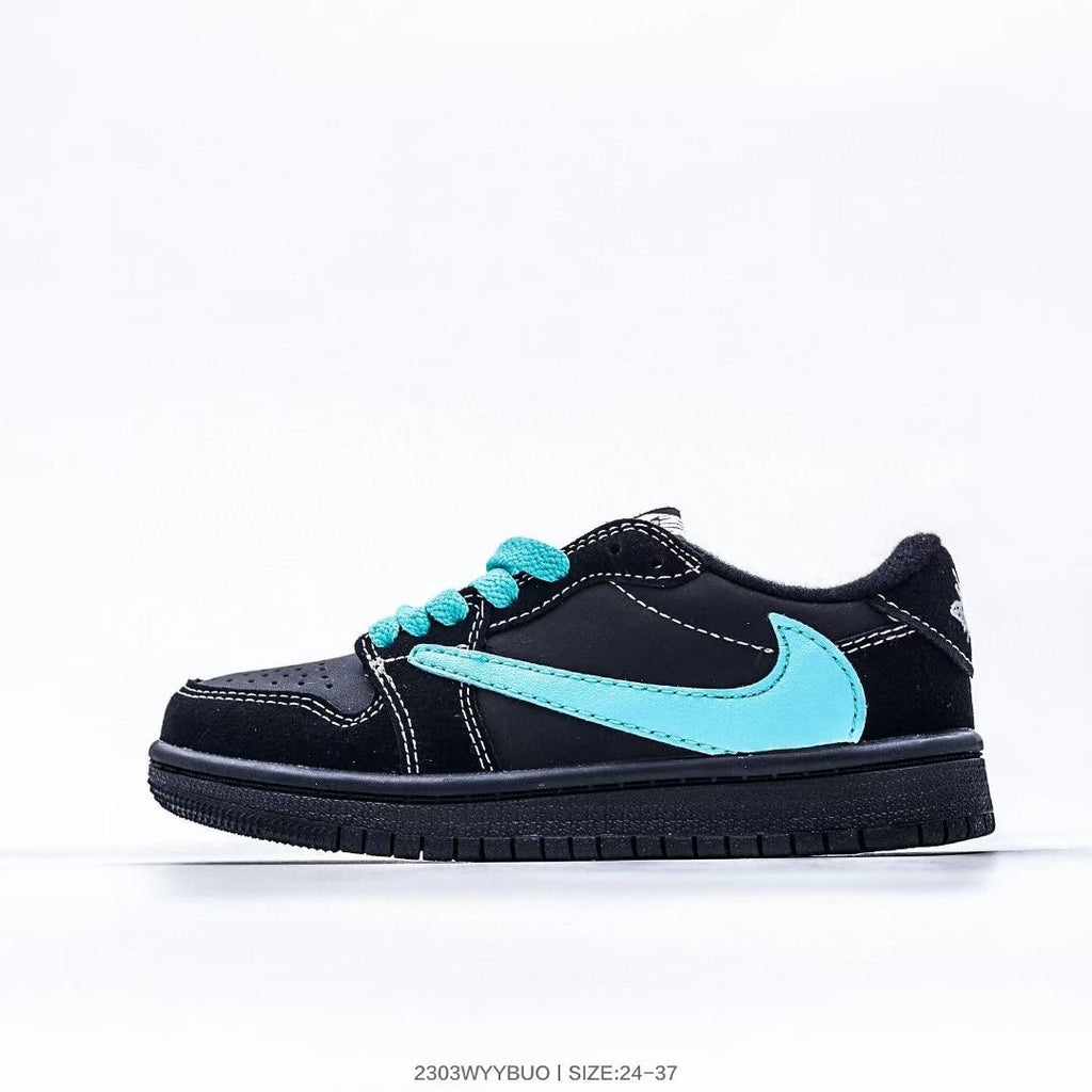 Jordan low-top reverse hook black warrior" black, turquoise"