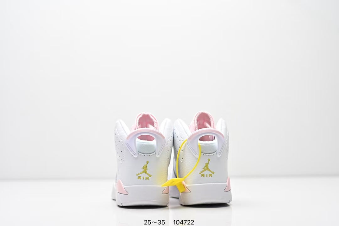 Joe 6 split leather children's shoes "white, pink"