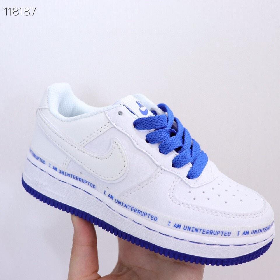 Air Force low-top lace-up sneakers" white"