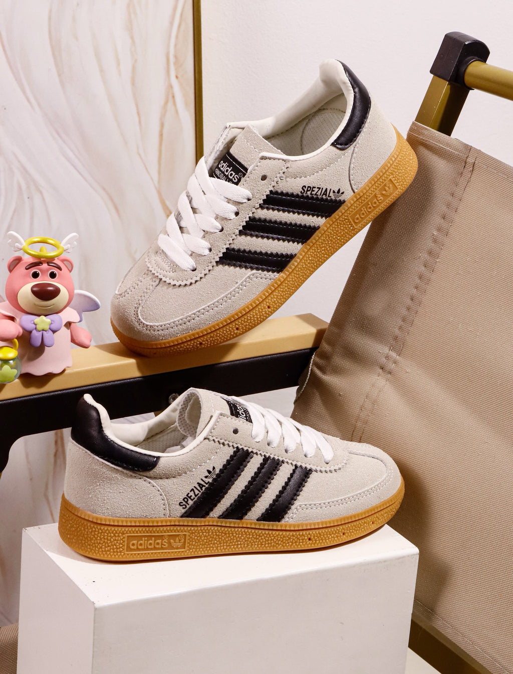 Adidas Dexter II casual children's sneakers" gray"