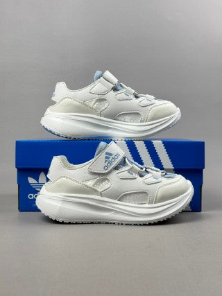 Adidas sandal" off white, light blue"