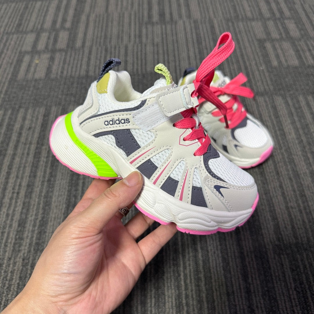 Adidas dad shoes" cream, pink, gray"