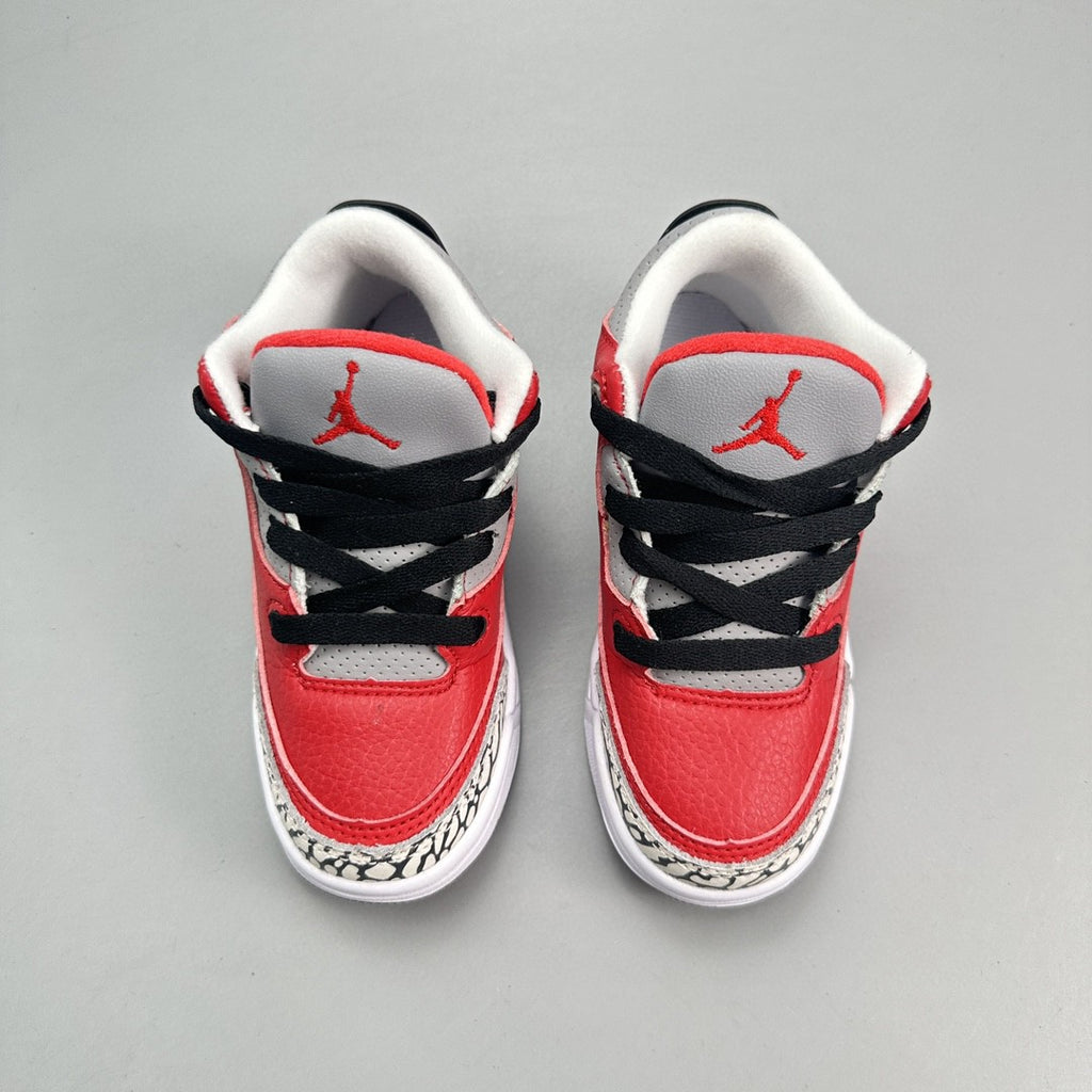 Jordan 3 children's shoes" red, white"