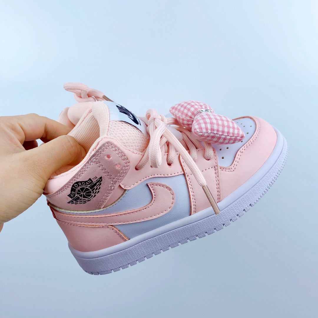 Joe 1 low-top hook series children's shoes" baby pink"