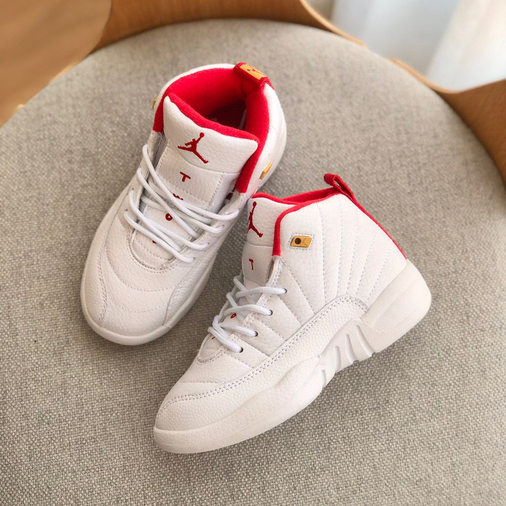Joe 12 high quality children's shoe" white, red"