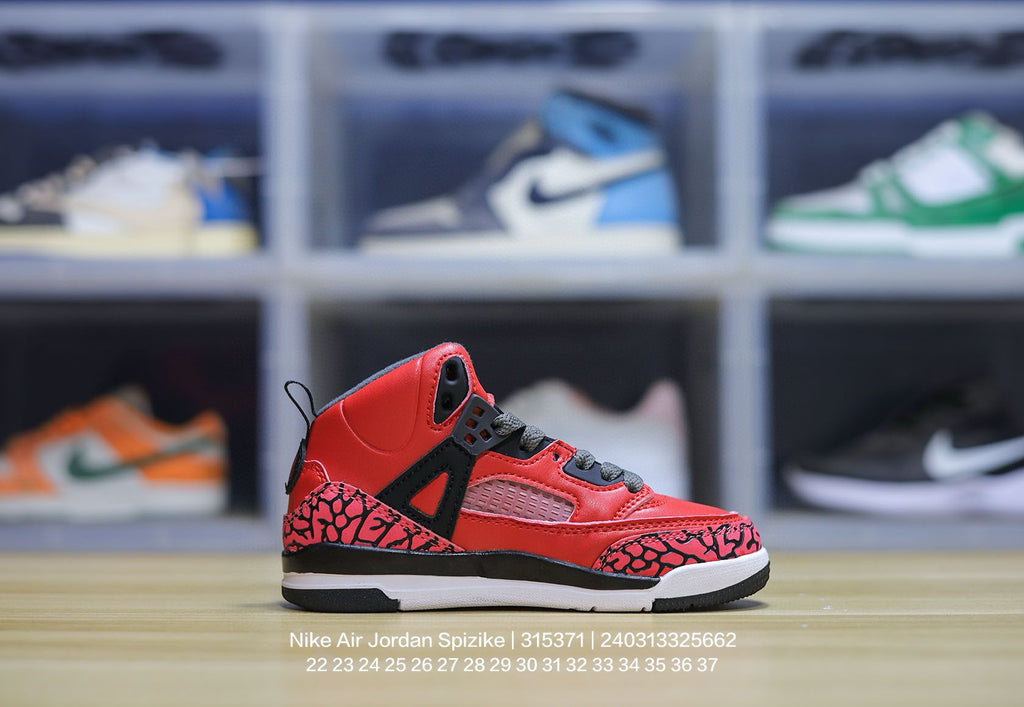 Jordan 3.5 3D Embossed Children's Shoes "red"