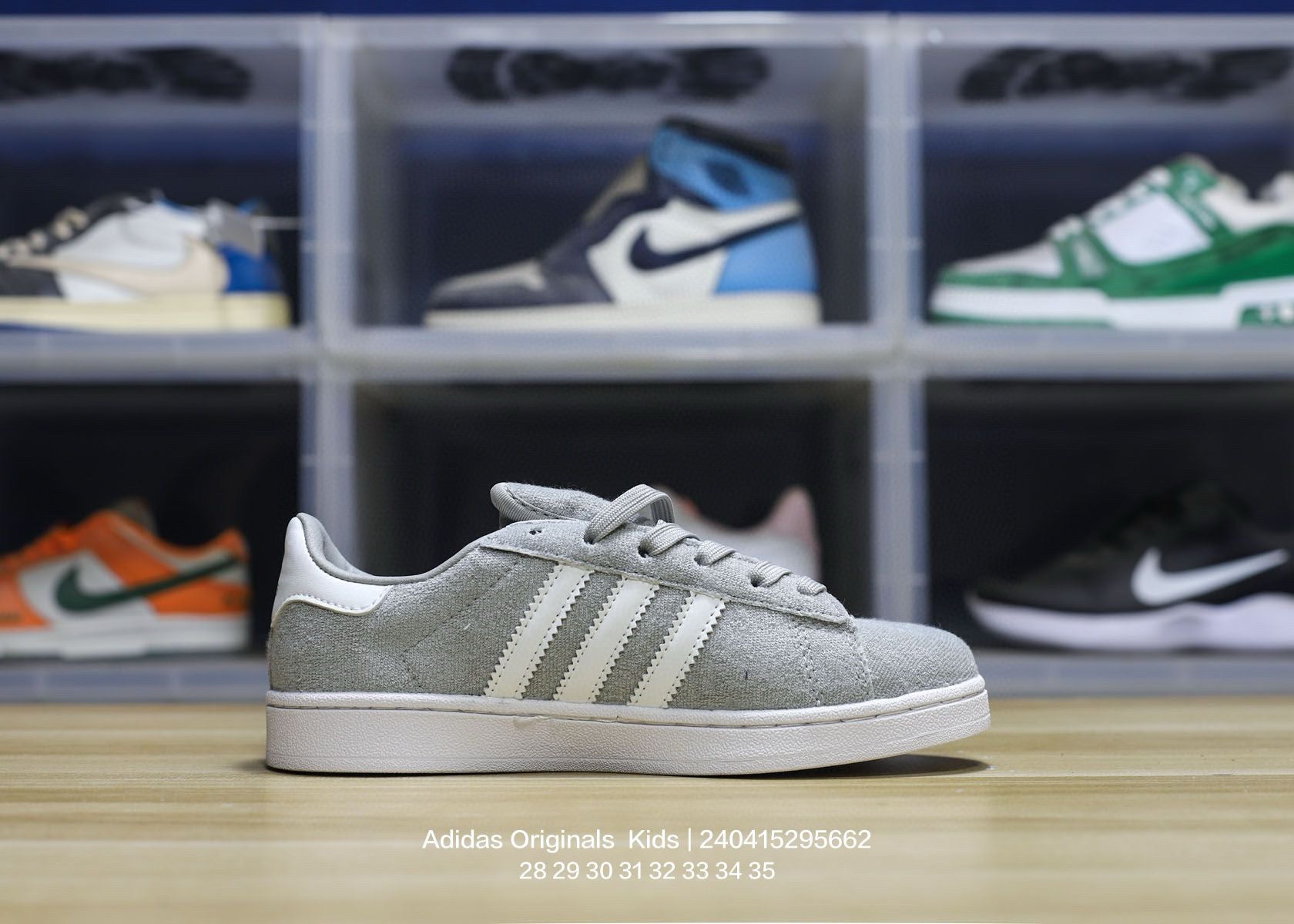 Adidas clover pig leather sneakers "gray"