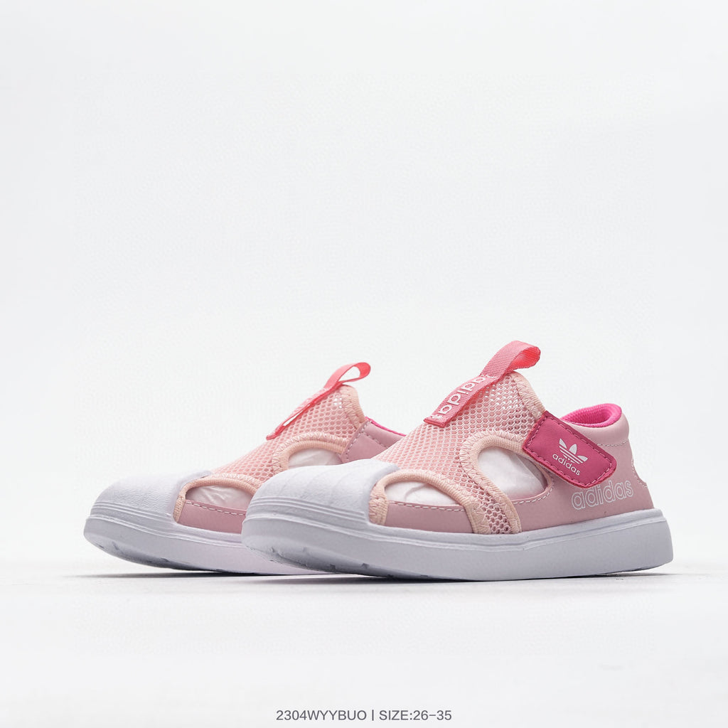 Adidas shell toe joint breathable mesh shoes" pink"