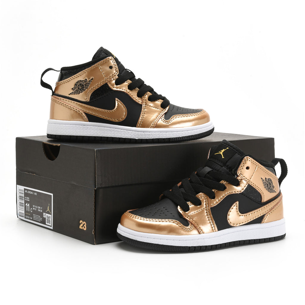 AJ-127" black and metallic gold"