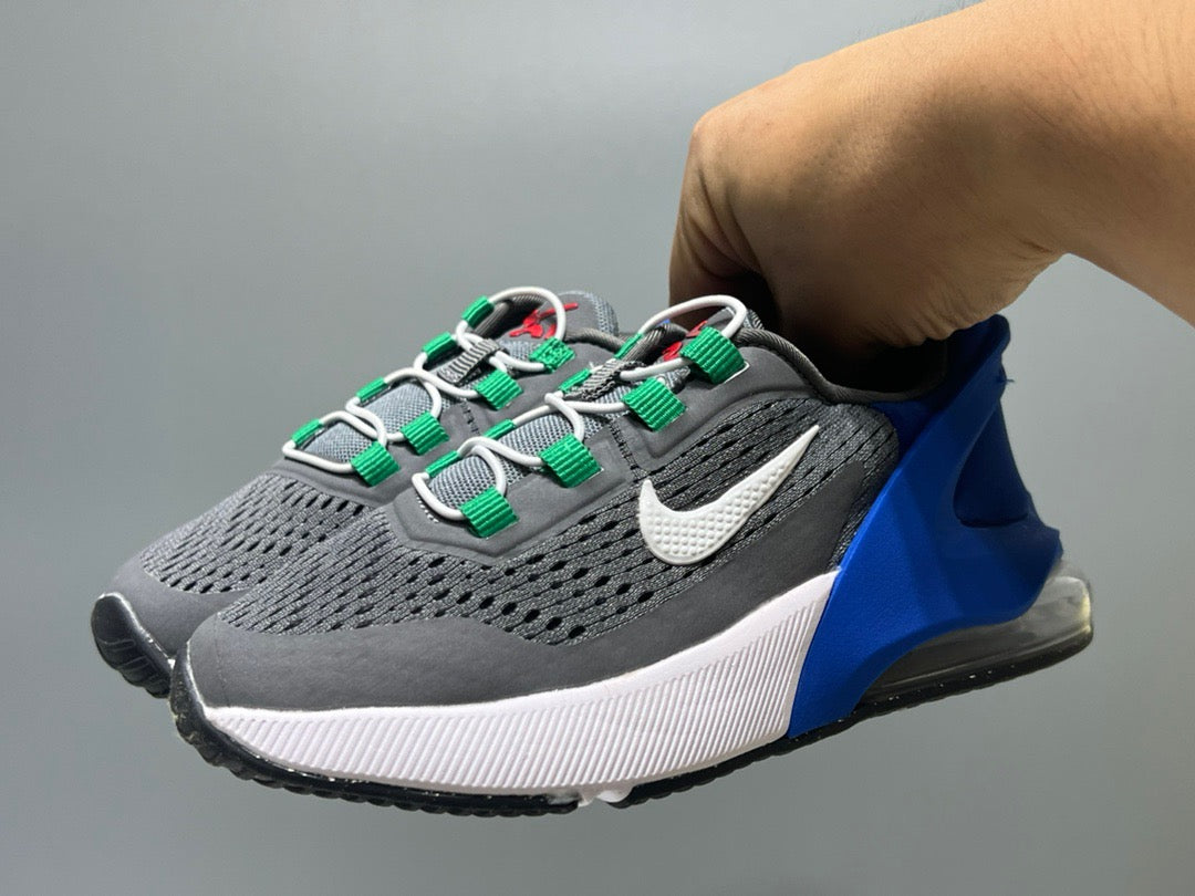 Nike 270 third generation elastic band air cushion children's shoes" gray, blue"