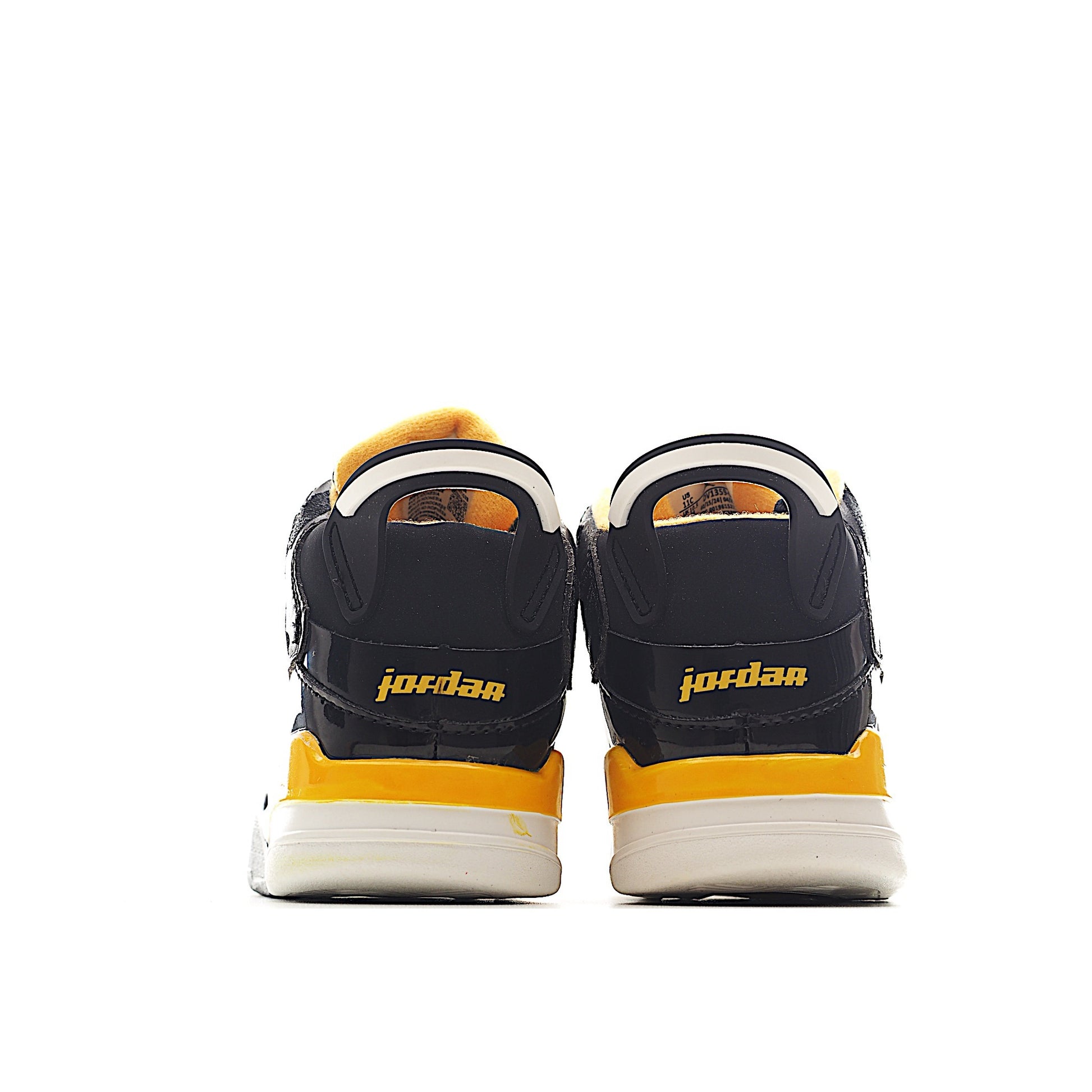 Jordan Zero Lace-Up Basketball Shoes for Kids" white, orange"