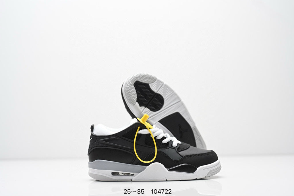 Jordan 4 low-top air cushion basketball shoes" black"