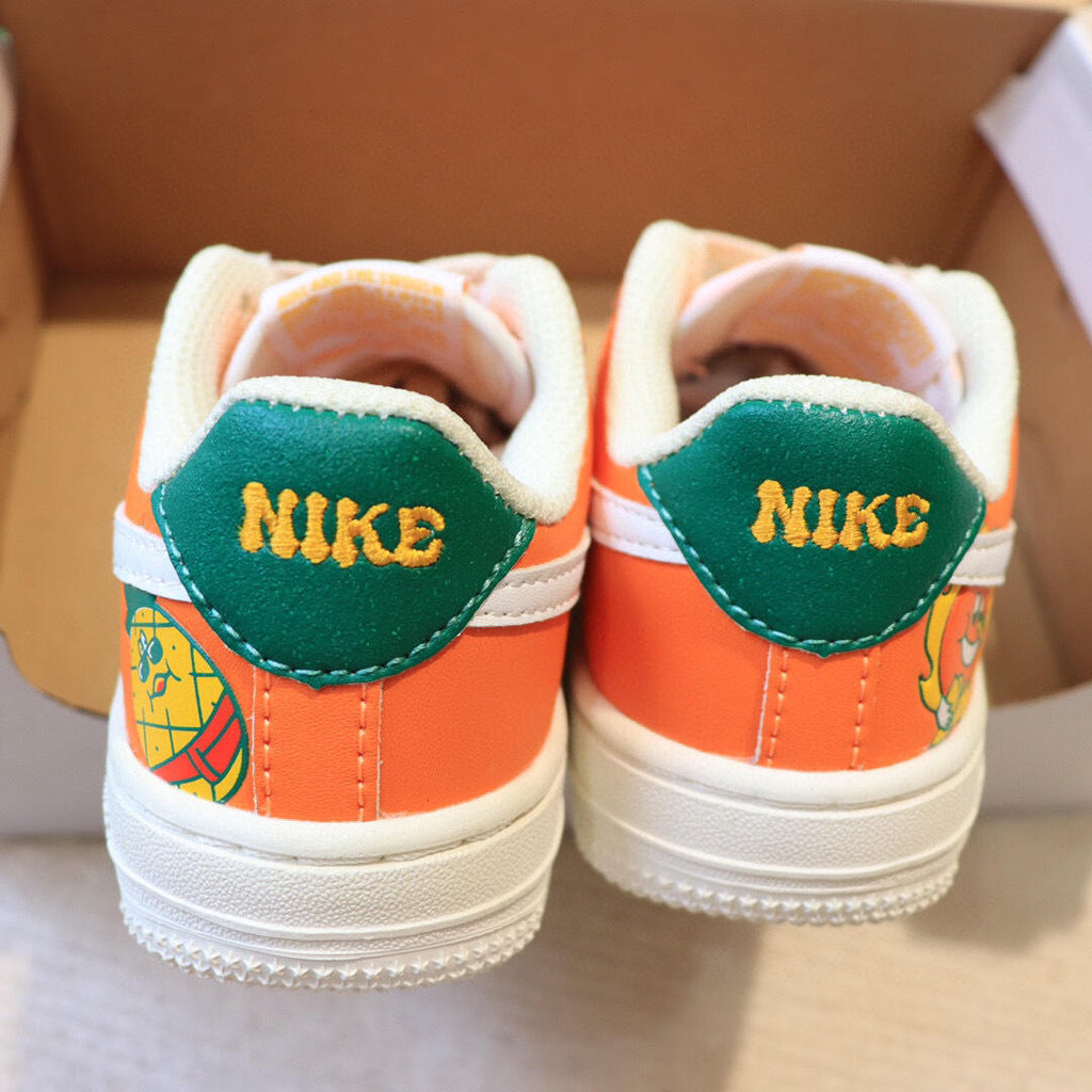 Air Force low-top lace-up sneakers" Orange"