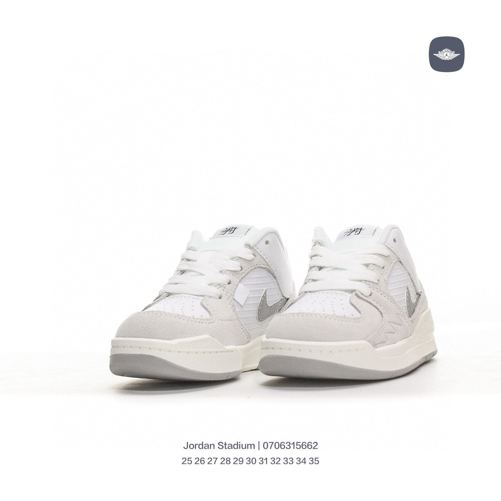 Jordan Stadium sneakers for kid" light gray"