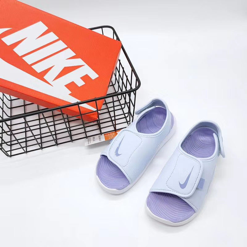 Nike fifth generation large breasted children's sandals "light purple "