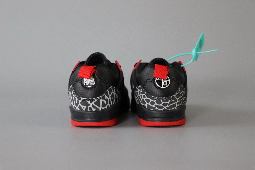 Jordan 3.5 children's shoes" black, red,  elephant"
