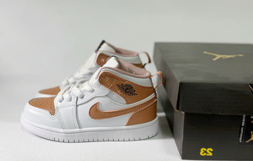 Joe 1 lace up" white, brown"
