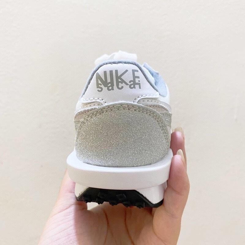 Nike Waffle Casual Jogging Shoes Deconstructed Double Hook" white"