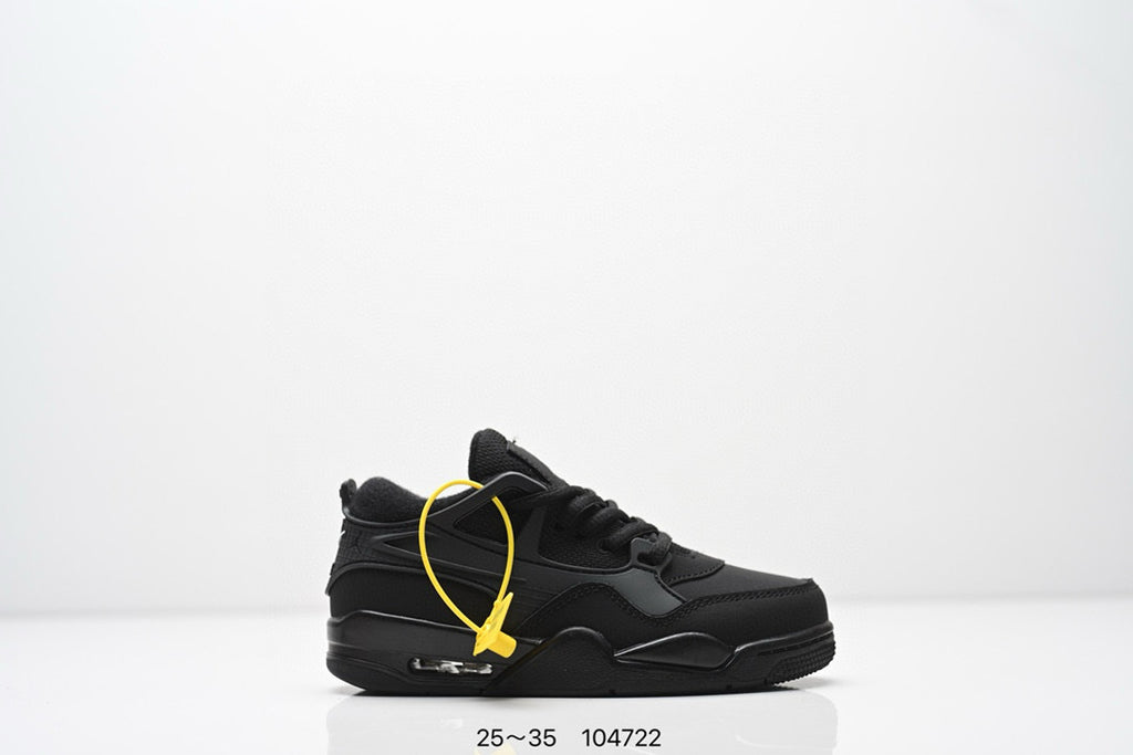 Jordan 4 low-top air cushion basketball shoes" black"