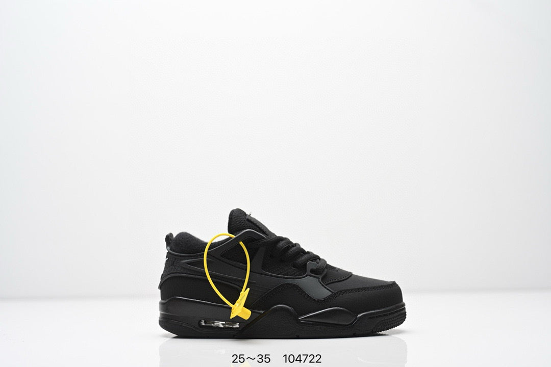 Jordan 4 low-top air cushion basketball shoes" black"