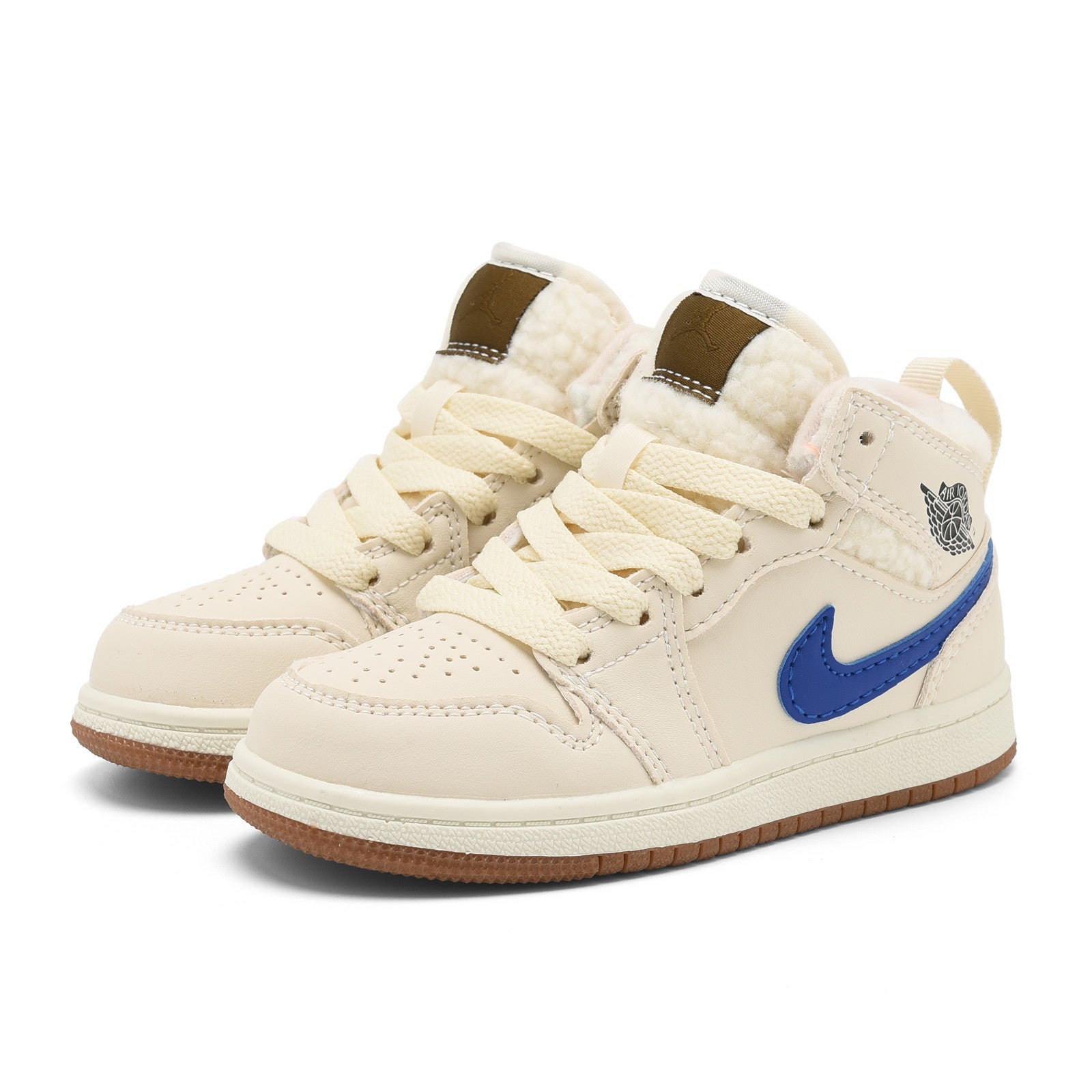 AJ-127" cream, neon green, blue"