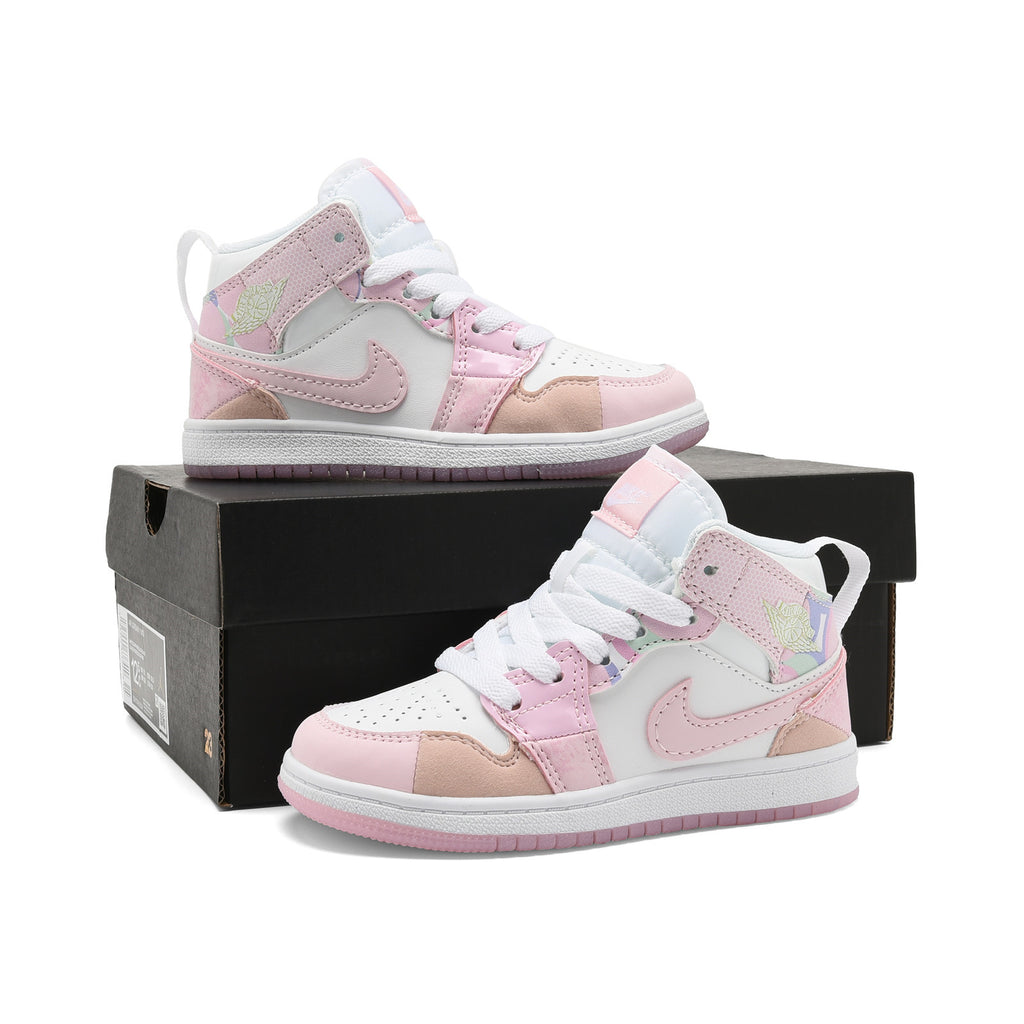 AJ-127" baby pink, brown"