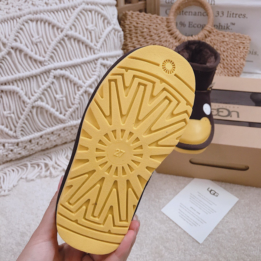 UGG children's shoes cartoon series" dark brown"