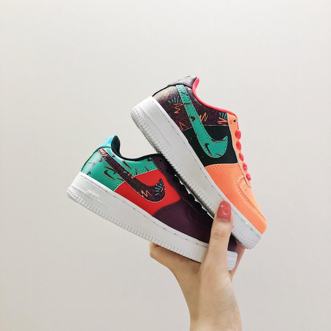 Air Force low-top lace-up sneakers" multiple color"