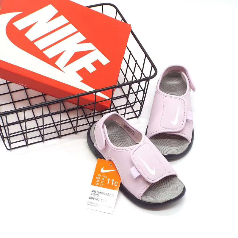 Nike fifth generation large breasted children's sandals "Pink"