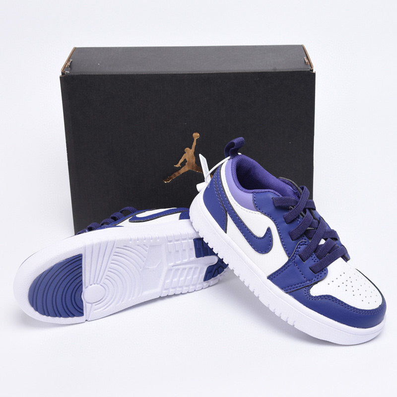 Joe 1 magic buckle children's shoes" white, blue"