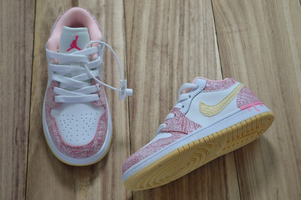 Qiaoyi low-top shoelaces" white, pink"