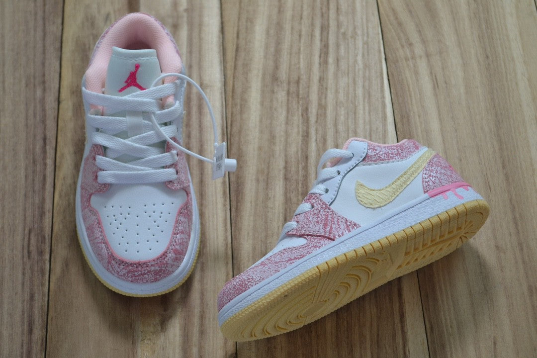 Qiaoyi low-top shoelaces" white, pink"