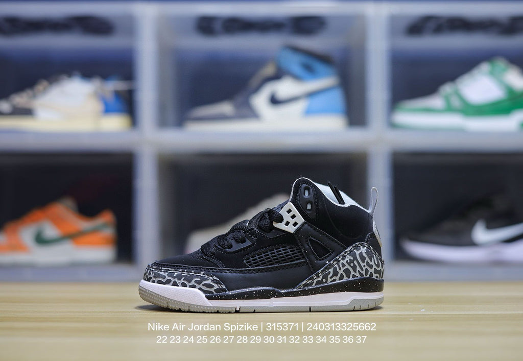 Jordan 3.5 3D Embossed Children's Shoes "black"