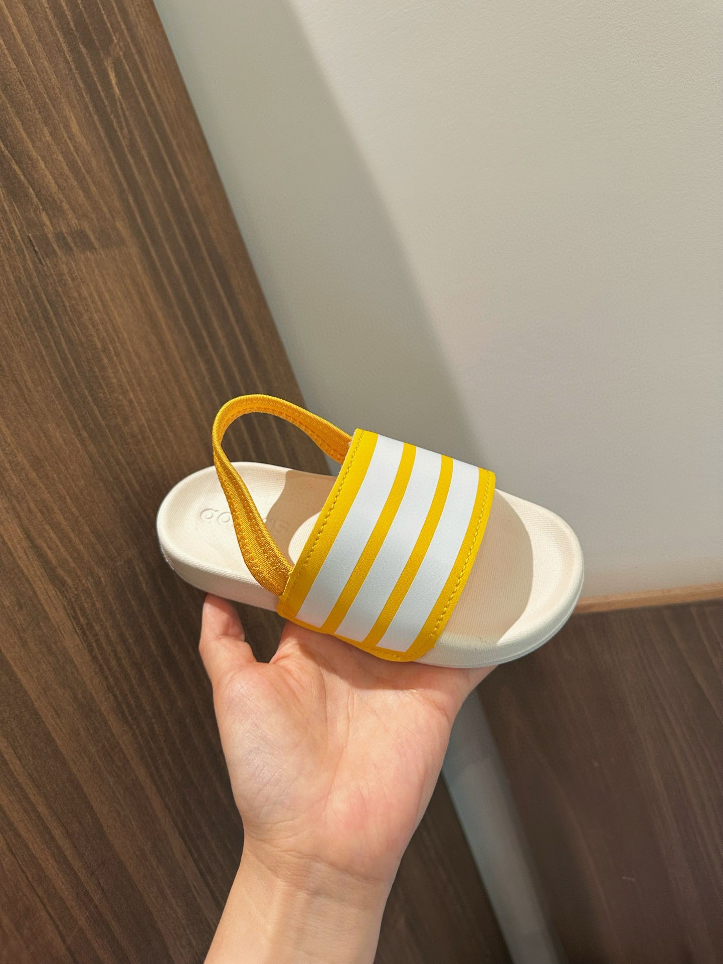 Adidas parent-child sandals" yellow, white"