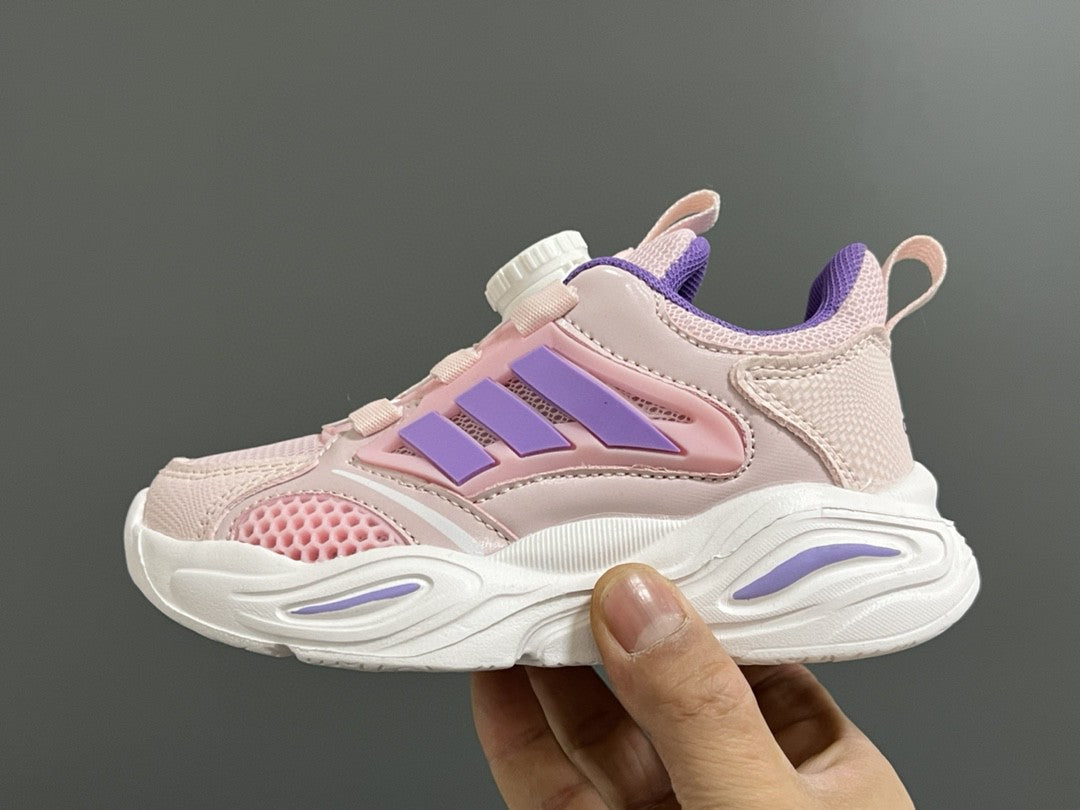 Trefoil rotating button children's shoes " pink, purple"