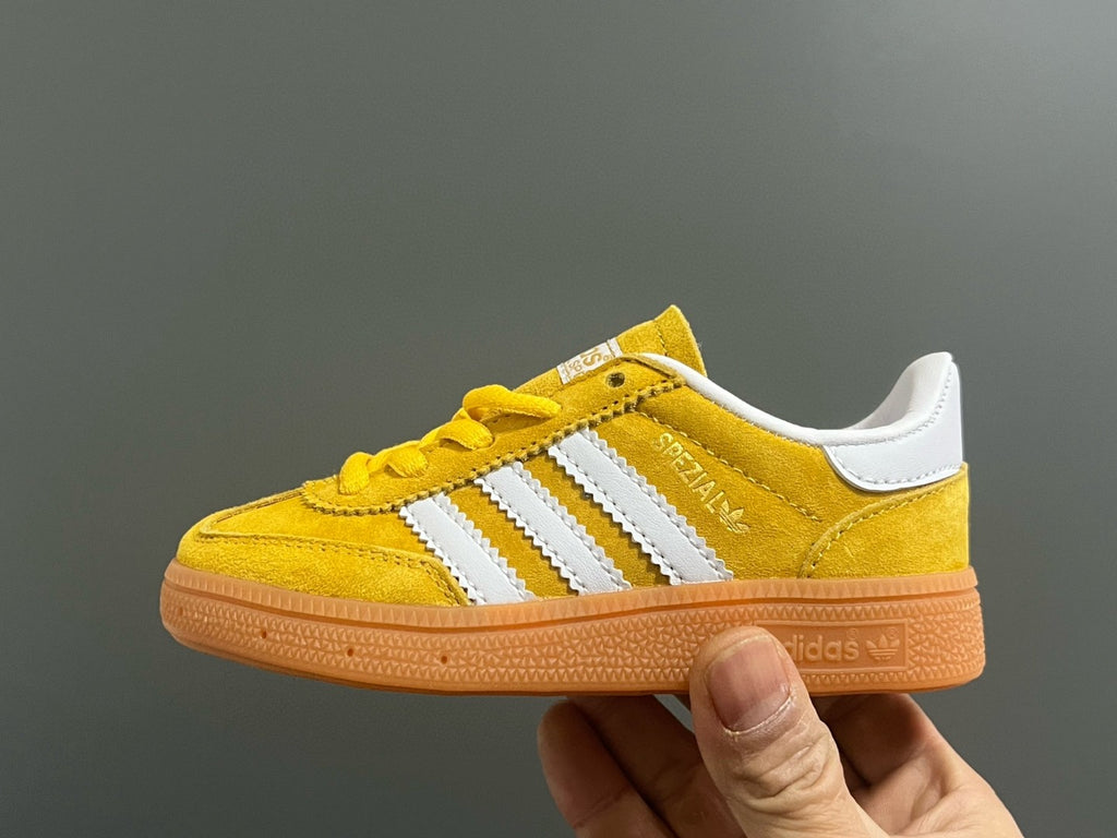 Adidas training 3 generation pig leather children's shoes" yellow"