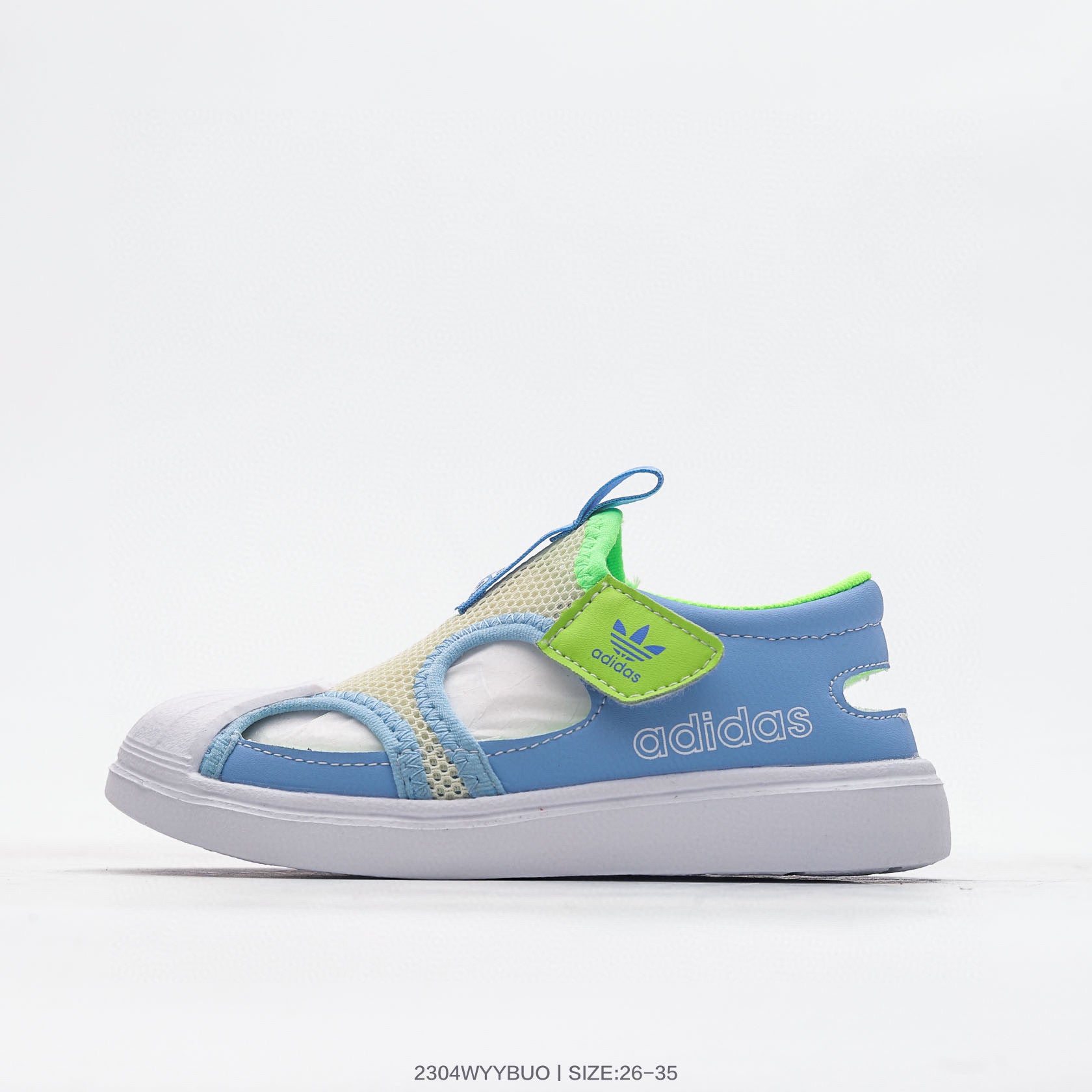 Adidas shell toe joint breathable mesh shoes" sky blue"