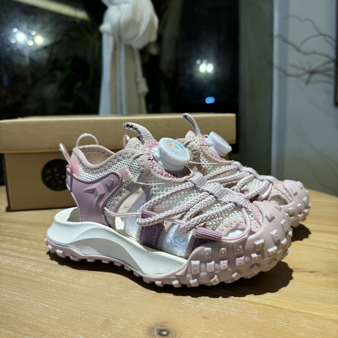 Popular NK hiking shoes and sandals" off white, light pink"