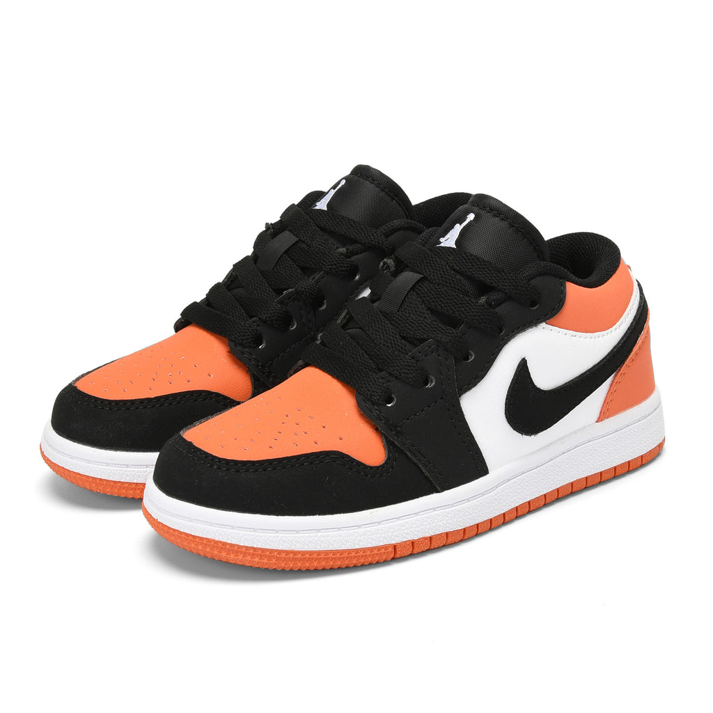 Qiaoyi low-top shoelaces" white, black, orange"