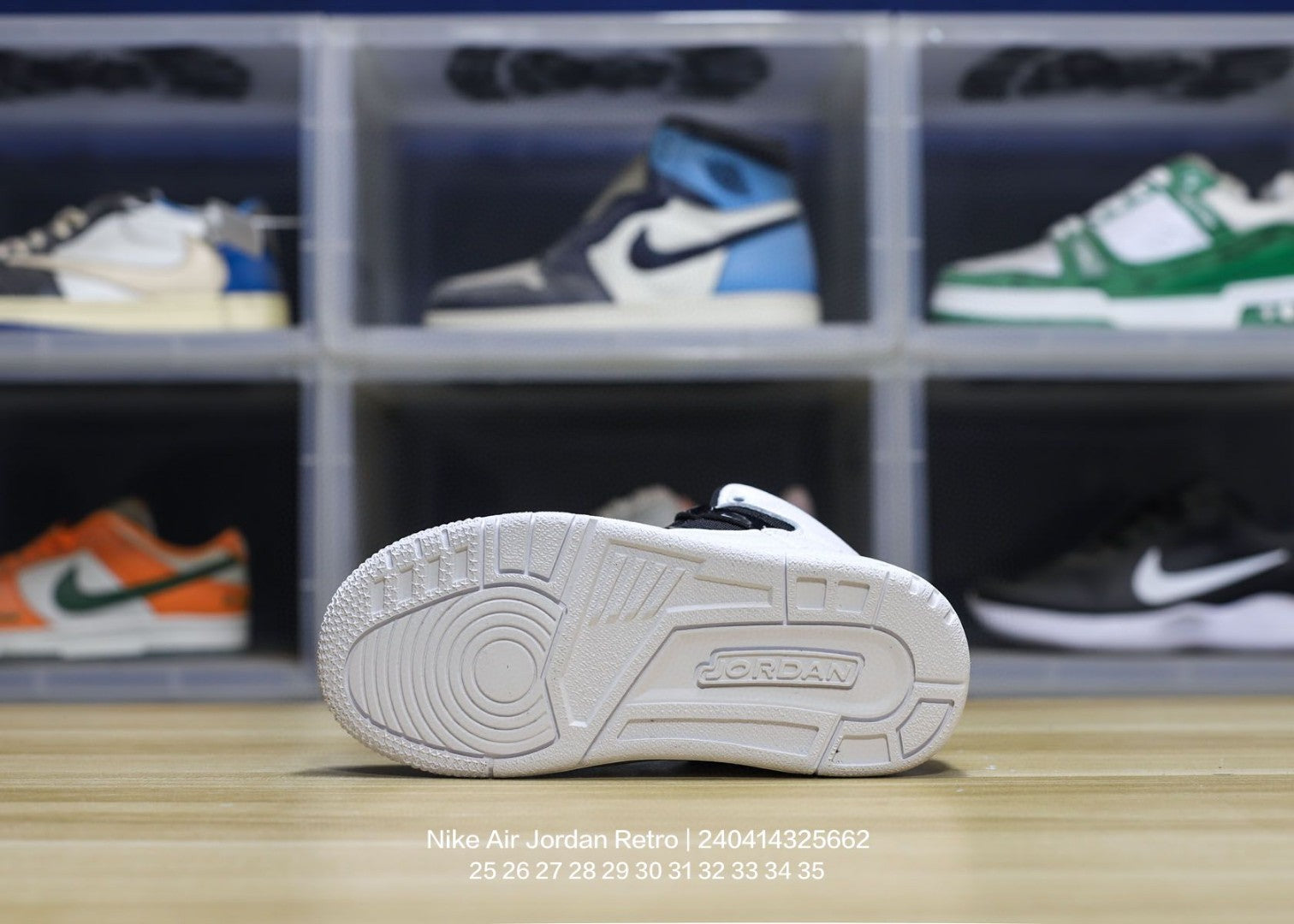 Jordan trendy children's shoes" black, white"