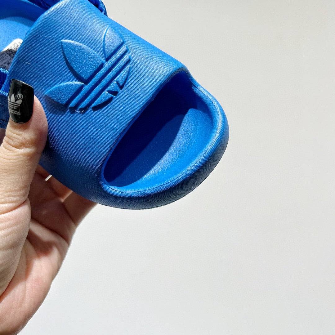 Adidas clover soft thick sole detachable two-wear children's sandals" dark blue"
