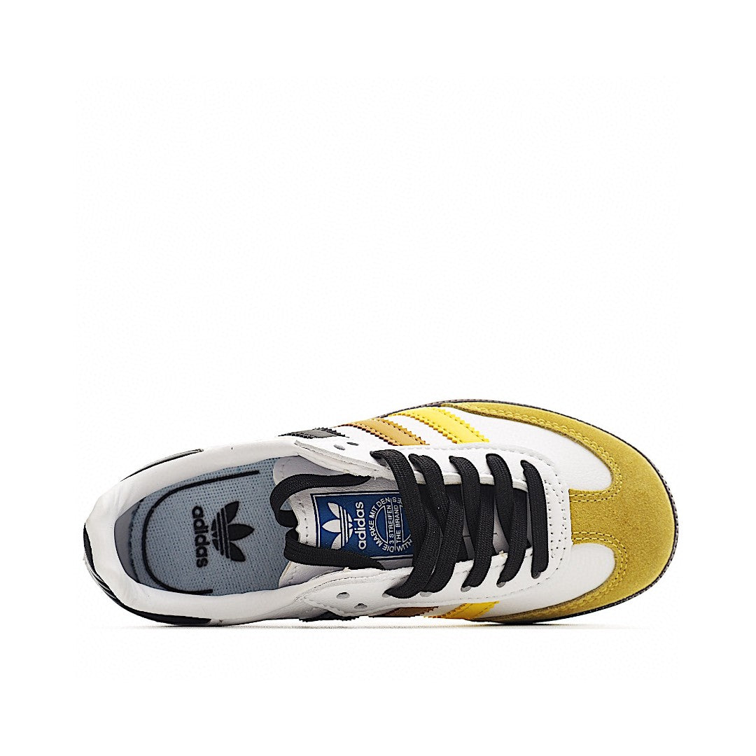 Adidas  Samba children's shoes "white & yellow "