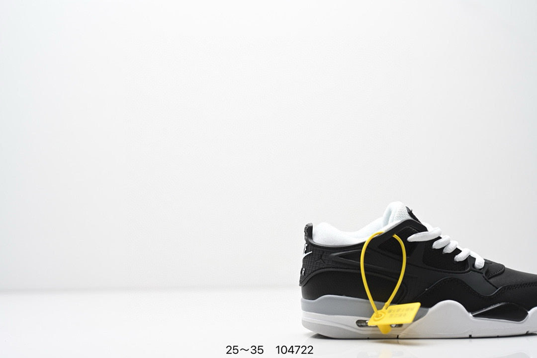 Jordan 4 low-top air cushion basketball shoes" black"